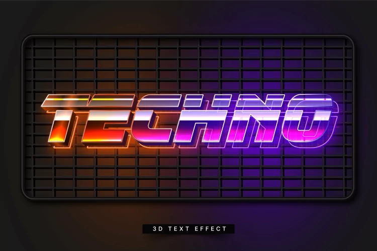 Editable Text Effect for Illustrator. Vector Graphic styles