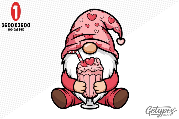 Valentine Gnome Clipart Image 13