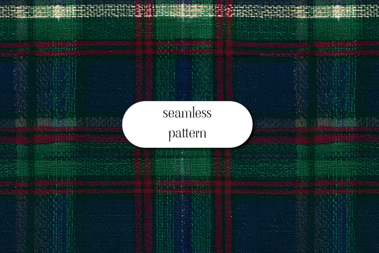 Classic Green Tartan Seamless Pattern Digital Paper