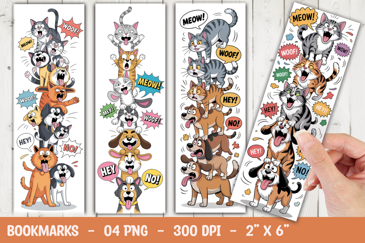 Silly Animals Bookmark Sublimation