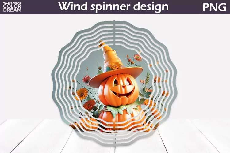 Pumpkin Wind Spinner | 3D Wind Spinner Halloween