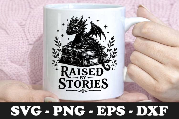 Raised By Stories SVG Design