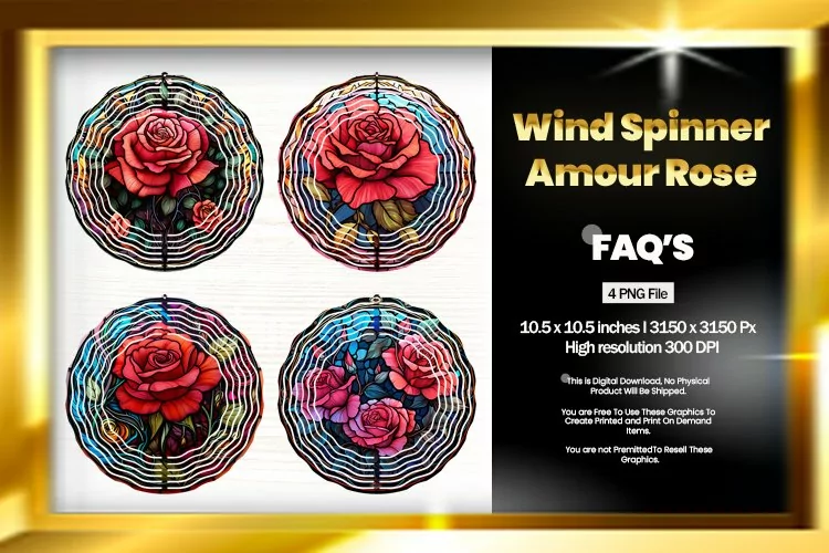 Amour Rose Wind Spinner Sublimation - 04 Variations