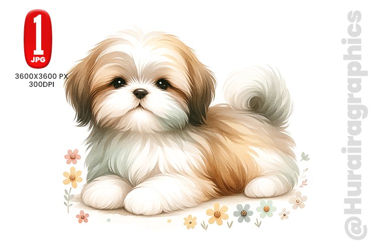 Shih Tzu Clipart Image 14