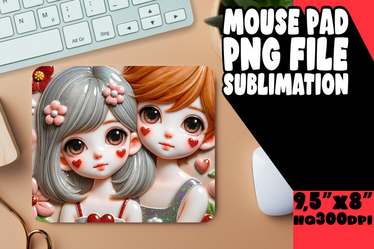 Radiant Mouse Mat Design Ideas, 3D Characters example image 1