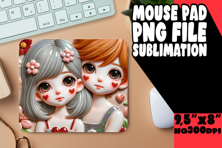Radiant Mouse Mat Design Ideas, 3D Characters