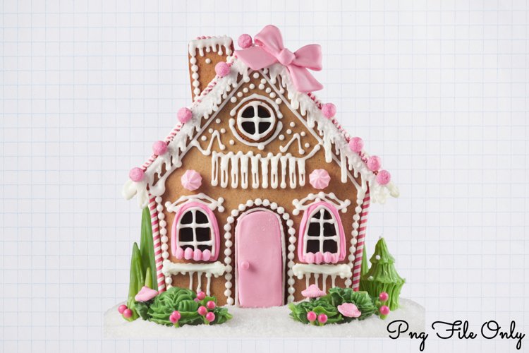 Pink Christmas Gingerbread sublimation Clipart PNG