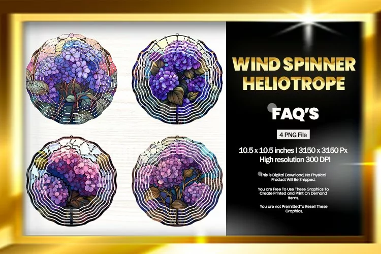 Heliotrope Wind Spinner Sublimation - 04 Variations