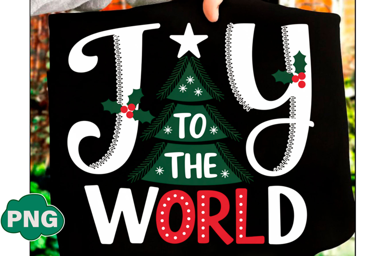 Vintage Christmas Joy to the World Png