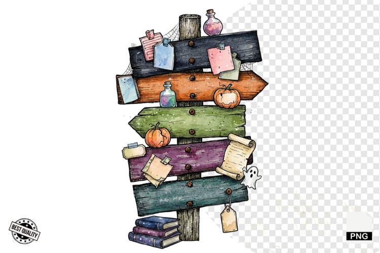 Halloween Autumn Signspots PNG