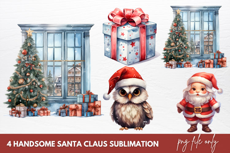 Christmas Watercolor Clipart Image 11