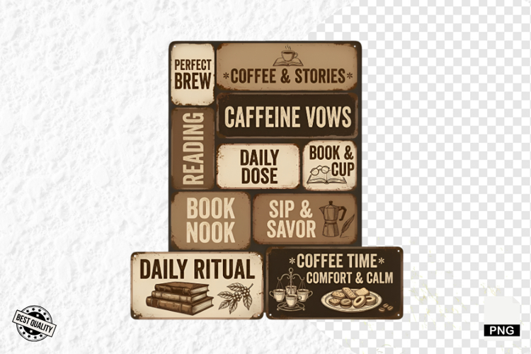 Coffee   Reading Signs PNG Clipart