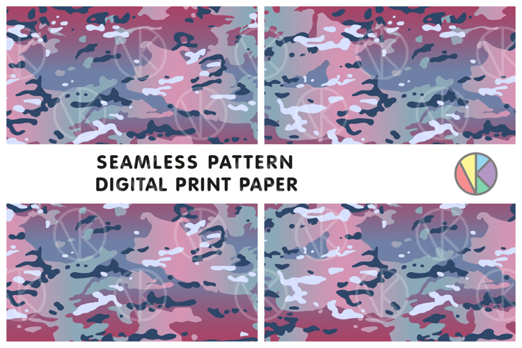 Camouflage Seamless Tileable Pattern.