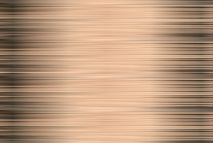 Abstract horizontal lines background in copper gradient colo