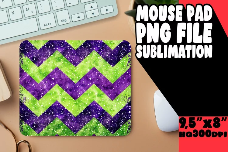 Sparkly Glittery Stripes Mouse Pad
