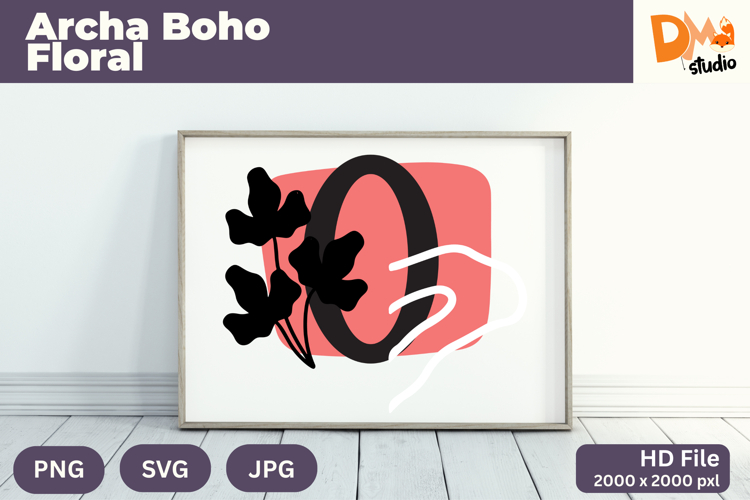Boho Floral Svg Image 6