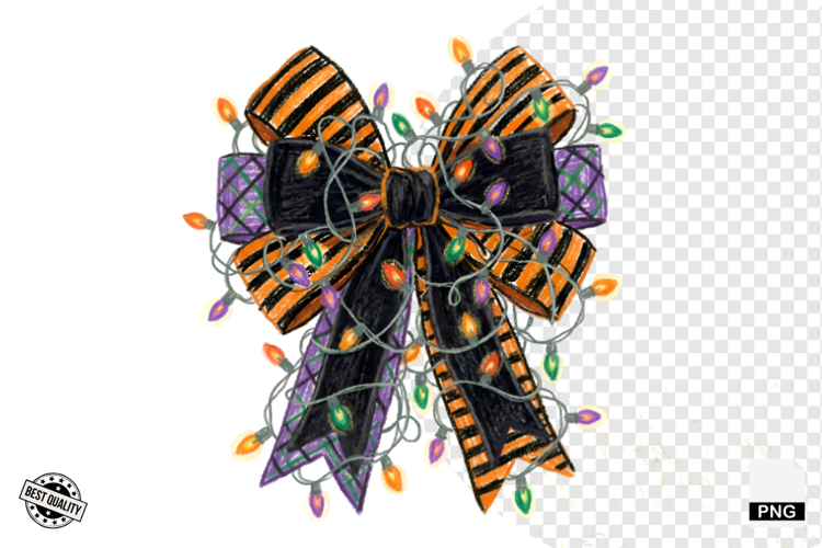 Halloween Bows & Lights Clipart