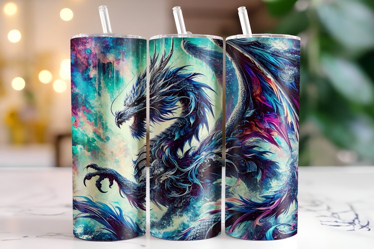 Dragon Tumbler Wrap | Sublimation | Tumblers