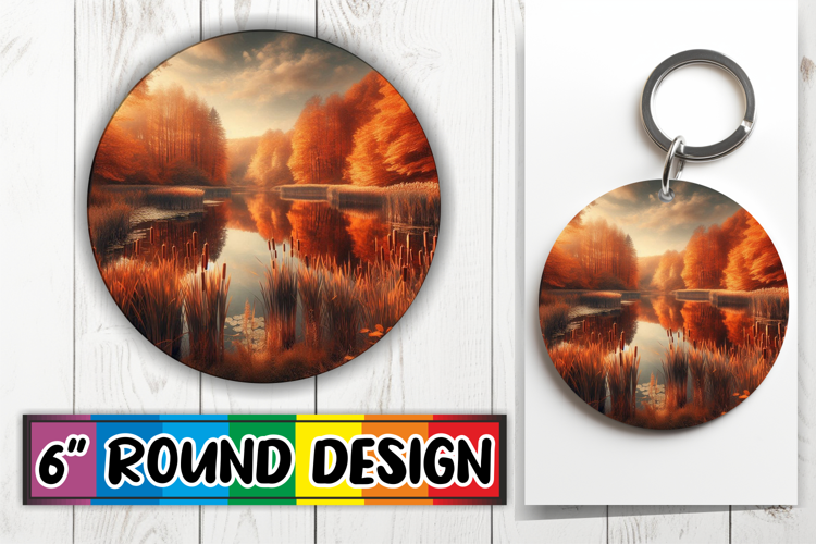 Bright Sublimation Car Coasters, Autumn