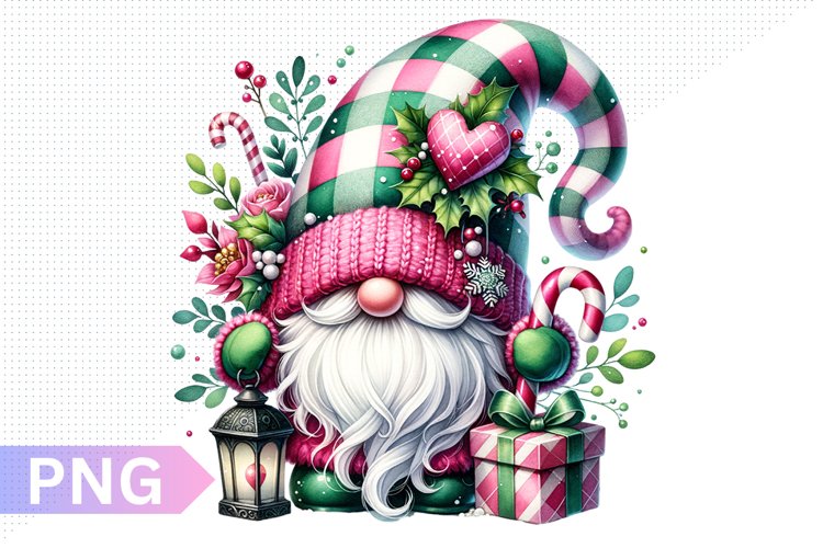 Christmas Gnome Sublimation, Clipart PNG Design