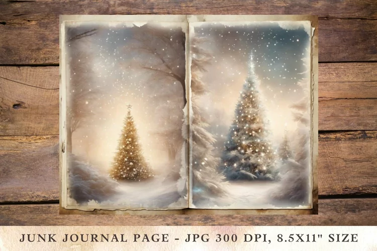 Printable Junk Journal Pages christmas 10