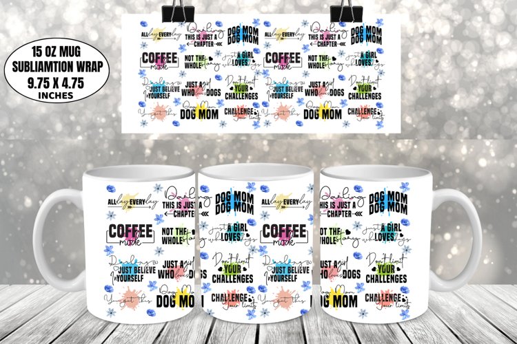 Motivational Mug Wrap Sublimation, Funny Mug Design