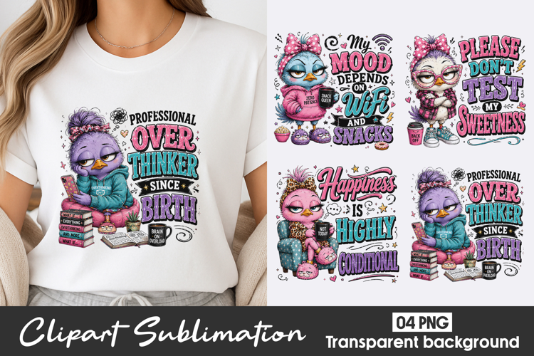 Princess Duck Quote Clipart Sublimation PNG