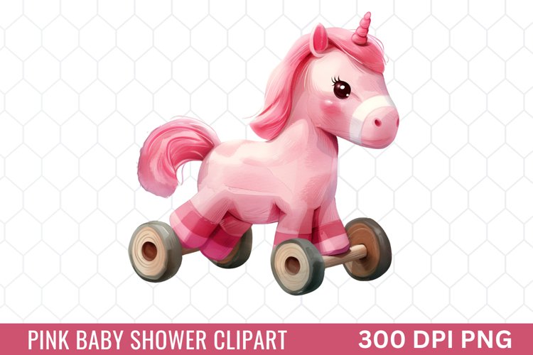 Pink Baby Shower Clipart