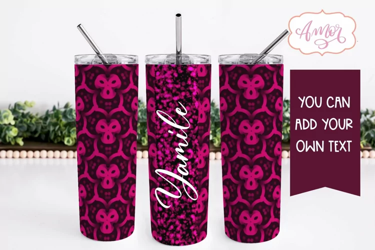 Purple Tumbler Wrap for Sublimation | Customizable tumbler