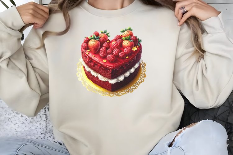 Valentine cake Dessert Clipart PNG