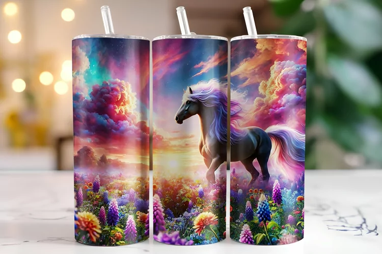 Horse Tumbler Wrap | Sublimation