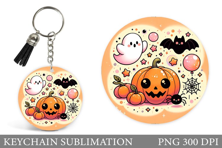 Halloween Keychain Design. Halloween Keychain Sublimation