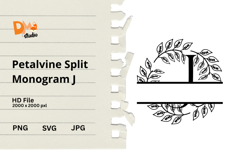 Petalvine Split Monogram
