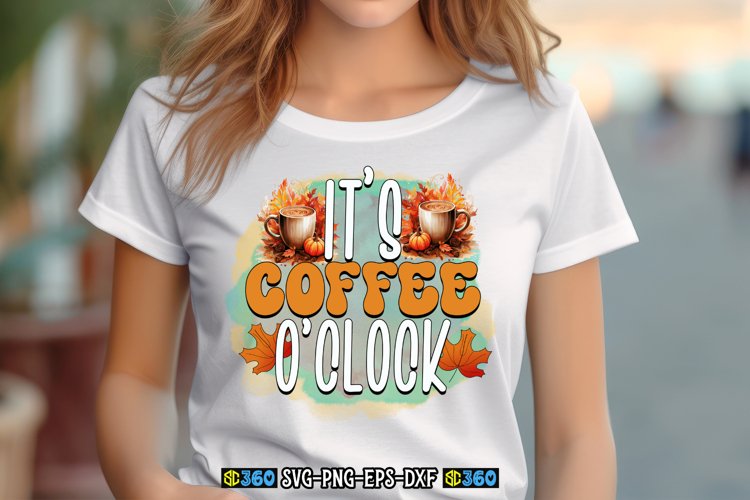 It's coffee o'clock PNG example image 1