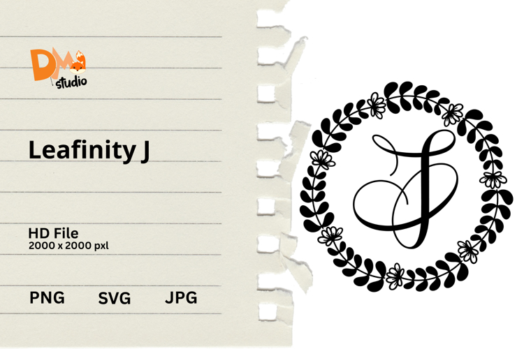 Floral Monogram Letter Svg Image 12