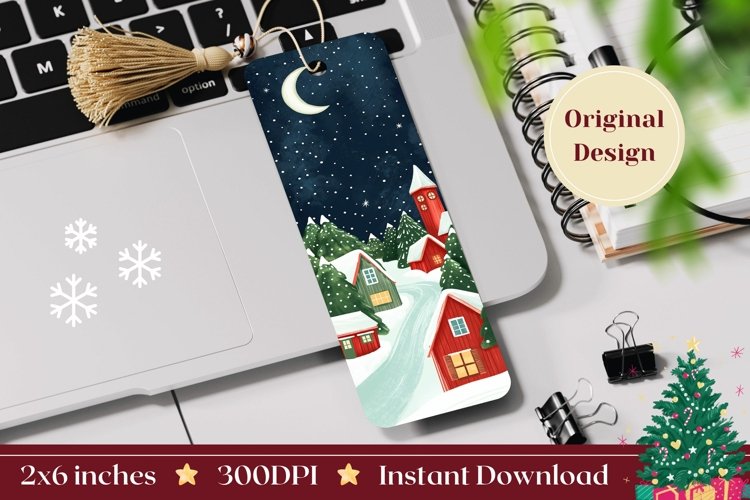 Printable Christmas Bookmark Image 19