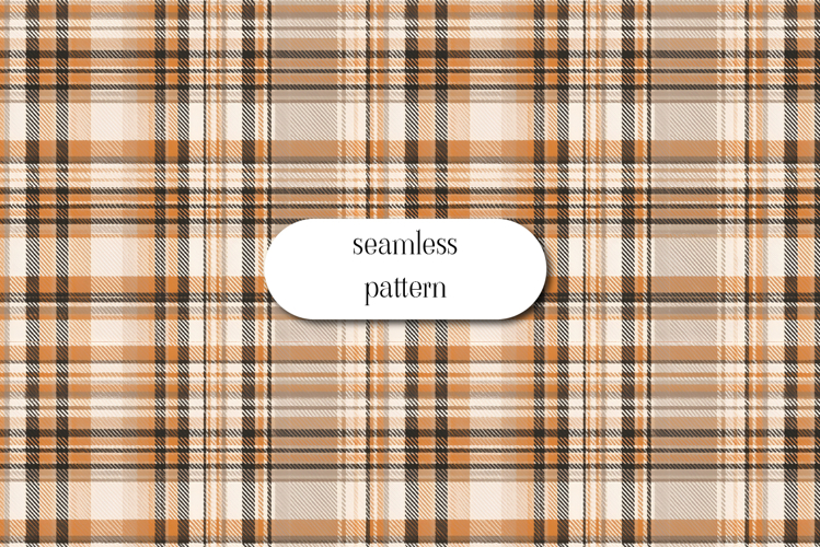 Neutral Autumn Plaid | Seamless Tartan Digital Paper