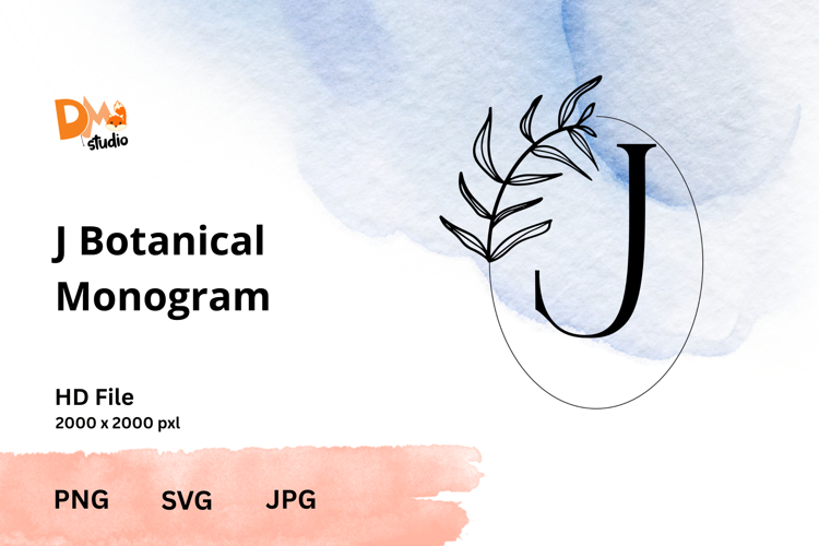 Leaf Monogram Svg Image 5