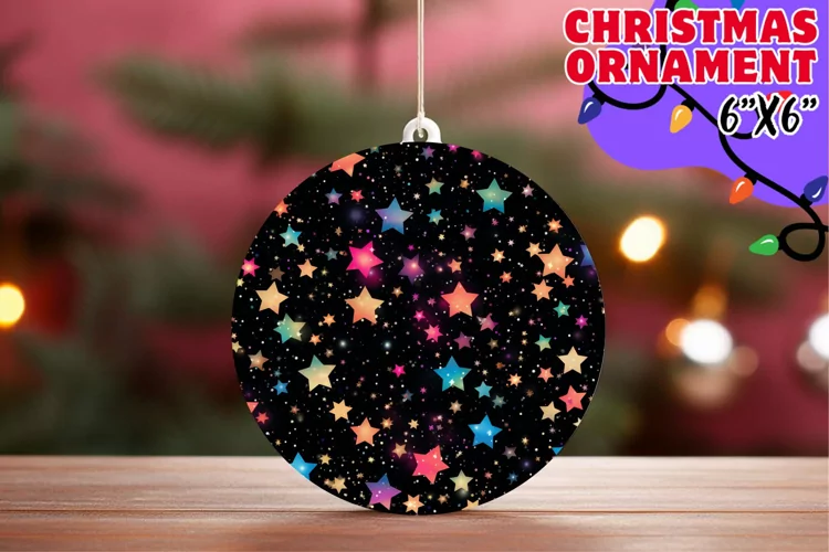 Glittering Stars: Holiday Motif Sublimations
