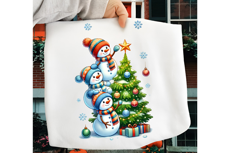 Cute Christmas Snowman PNG, Funny Christmas Snowman PNG