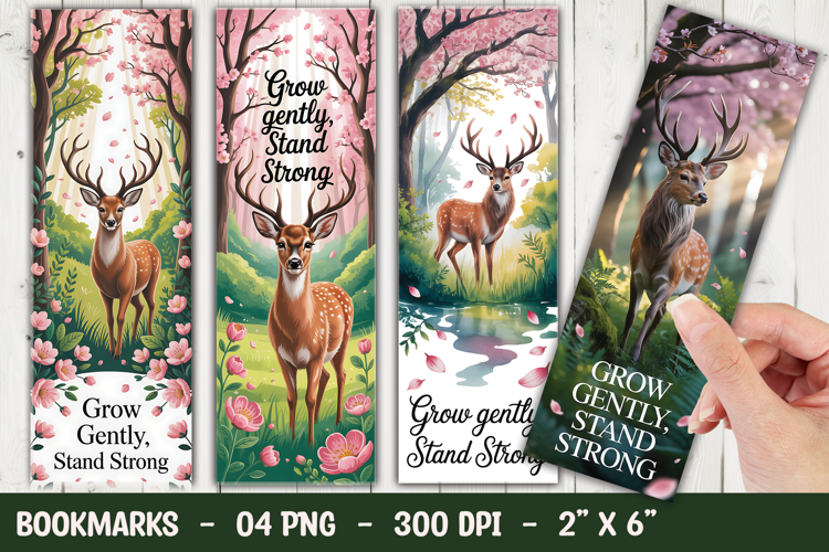 Forest Deer Bookmark Sublimation