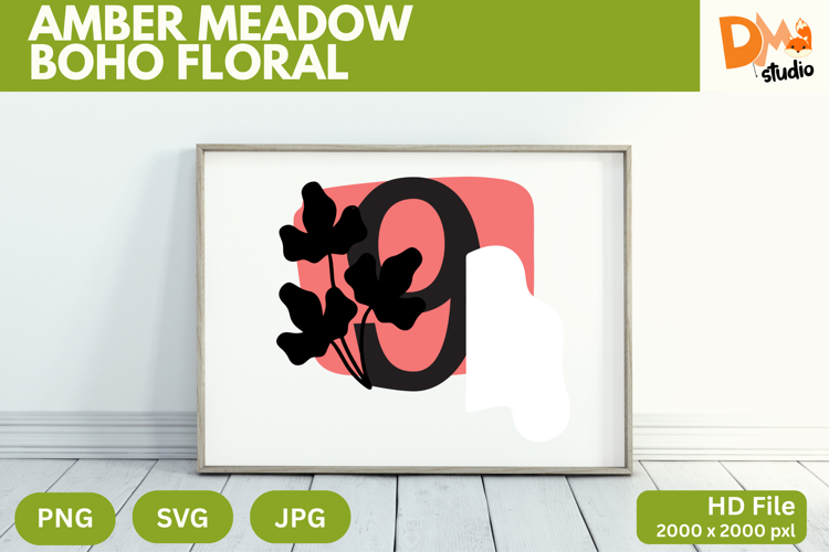 Boho Floral Svg Image 12
