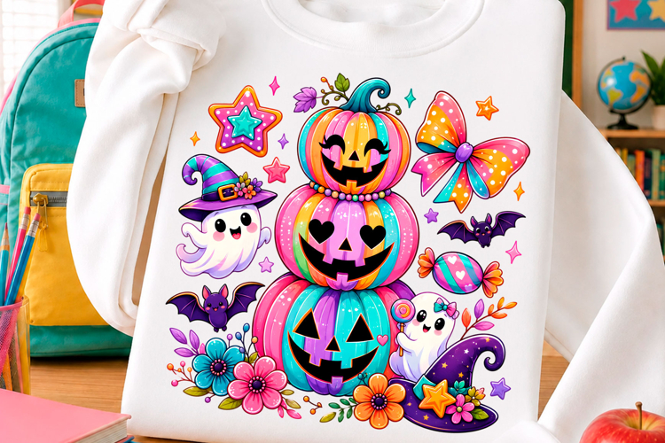 Pumpkin Ghost PNG, Preppy Coquette Png