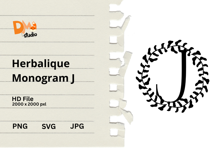 Floral Monogram Letter Svg Image 8