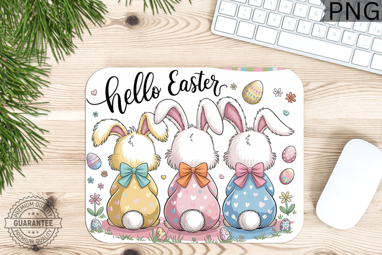 Hello Easter PNG - Easter Mouse Pad Design