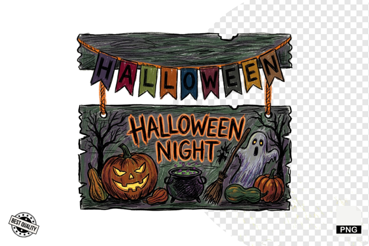 Halloween Signspot Clipart example image 1