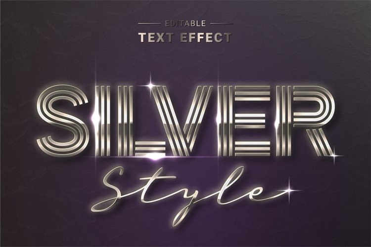 Editable Text Effect for Illustrator. Vector Graphic styles example image 1