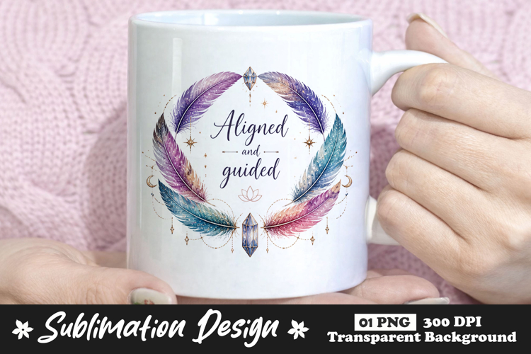 Aligned and Guided Feather Crystal Sublimation PNG example image 1