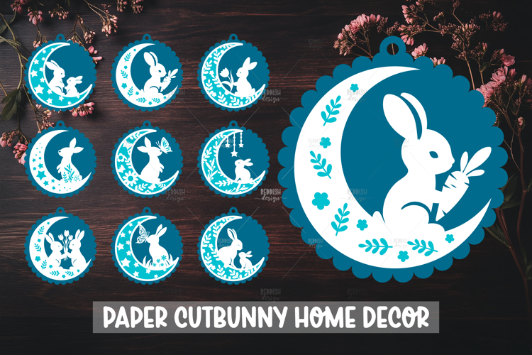 Floral Bunny Svg Image 2