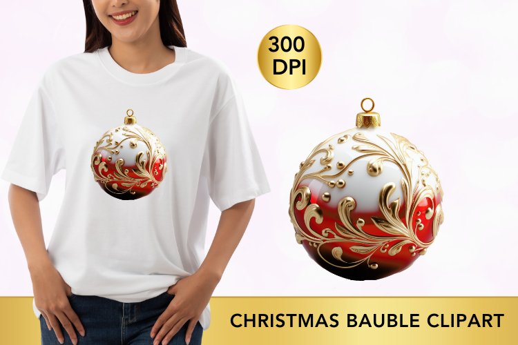 Watercolor Christmas Bauble Clipart, Christmas Bauble png